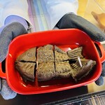 やまや本舗 - 試食たつのブラック