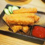 卓 - つまみハムカツその１