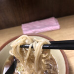 Yanagi an - ちょっと透明感高めの麺、これ美味しい。