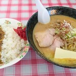 ラーメン大蓮 - 辛みそ＋バターと小カレー【Jan.2022】