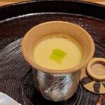 日本料理 研野 - 新海苔とこのわたの茶碗蒸し