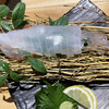 兼平鮮魚店 中洲はなれ - 呼子の活イカ刺身（ヤリイカ）