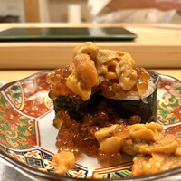 祇園 寿司六 - とろたく雲丹いくら