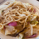 長崎ちゃんぽん 幸楽 - のび無いように麺返し！