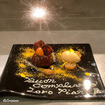 カーサ・デル・チーボ - チョコとオレンジのムースとグランマニエのジェラート