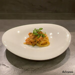 カーサ・デル・チーボ - バジリコを練り込んだシャラティエッリ毛蟹のトマトソース