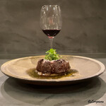 カーサ・デル・チーボ - 　猪のタンの炭火焼とTedeschi Capitel San Rocco Valpolicella Ripasso Superiore