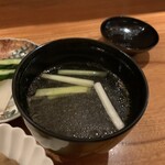 東京肉しゃぶ家 - 鍋のおだしでお吸い物