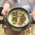 温石 - 鰆と蕗の薹の土鍋ご飯