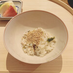 温石 - 鰆と蕗の薹のご飯