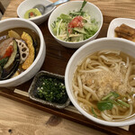 Udon Doma - カレー丼うどんセット920円（かけうどん）