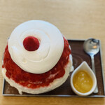 サカノウエカフェ - こおりのショートケーキ　tpレモンシロップ