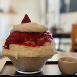 サカノウエカフェ - こおりのショートケーキ　tpレモンシロップ