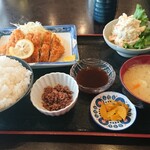 Washoku Youshoku Izuya - Bランチ チキンカツとポテトサラダ 800円