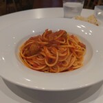 DI NOBAYASHI - 茄子のトマトソース煮スパゲッティ\1100(22-03)