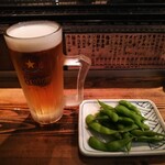 Kushiyama Kushizou - ビールとお通し