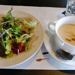 Kominka Resutoran Shinomuan - サラダ＆スープ