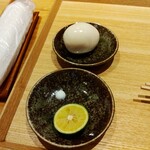 中華蕎麦 とみ田 - 塩 スダチ & 比内地鶏半熟味玉
