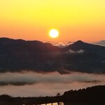 旅行人山荘 - ホテルから見た夕陽