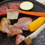 旅行人山荘 - 溶岩プレートで焼いて