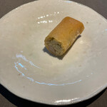 茶禅華 - 蛤と蕗の薹の春巻き