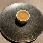 茶禅華 - くるみ団子　お汁粉仕立て