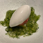 茶禅華 - キーウイとアイス　タピオカのソース