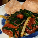 新潟 三宝亭 東京ラボ - レバニラ炒めXO醤ソース