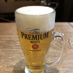 スルエシー - 生ビール（中ジョッキ）税込577円