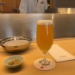 てんぷらと和食 山の上 - ●白穂乃香(生ビール)1320円