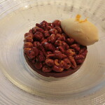 オテル・ドゥ・ミクニ - 瀬戸かと麦のスフレのキャラメリゼ