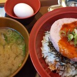 すき家 - マグロのネギトロ丼！とアサリ汁！