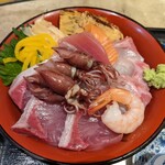 和食Dining　うお座 - 春の三色丼（1200円）