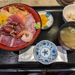 和食Dining　うお座 - 春の三色丼（1200円）
