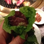 吟まる - サンチュでまきまき焼肉〜