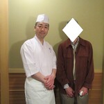 日本橋蛎殻町 すぎた - ご主人と記念撮影