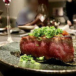 北海道焼肉 北うし - 知床和牛ヒレステーキ磯部焼き