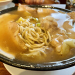 Touraiken - 叉焼チャンポン麺(並) 麺はこんな感じ〜