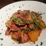 タイーム - ２０１３・１・２９　黒ベーコンのトマトソースパスタ