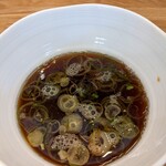 中華そば きなり - 醤油清湯のつけ汁