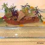 プチレストラン ブーケ・ド・フランス - 桜鱒のミ･キュイ サラダ仕立