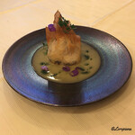 プチレストラン ブーケ・ド・フランス - 鮑のパートフィロ包み焼