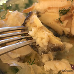 プチレストラン ブーケ・ド・フランス - 鮑が丸々一個使われています