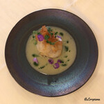 プチレストラン ブーケ・ド・フランス - 鮑のパートフィロ包み焼