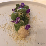 プチレストラン ブーケ・ド・フランス - 抹茶のショコラとグラースとマスカルポーネ