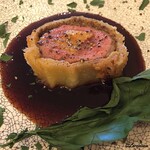 プチレストラン ブーケ・ド・フランス - フォアグラと仔羊のパイ包み焼