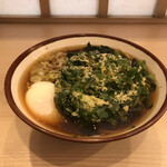 そばの神田 東一屋 - アサソバビンボー！　
      朝そば＋春菊天！
