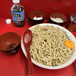 ラーメン二郎 - カエシロミ＆月見ラーメン