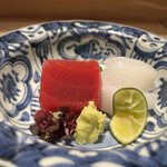 車力門 おの澤 - 鮪とアオリイカ！新スダチがとってもフレッシュ