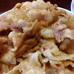 飛騨高山中華そば やまと - Aランチ（中華そば＋茶碗豚バラ丼）平日昼限定＋ワンタン　2013年1月